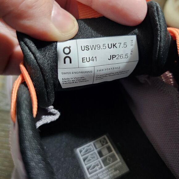 On Cloud Cloudnova x Women's Running Training Gym Shoes Size W 9.5 Mauve/ Dew - Picture 6 of 10